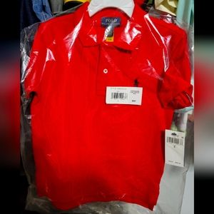 Ralph Lauren Polo Toddler 3t Cherry Red Shirt